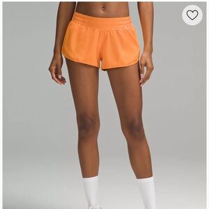 Bright orange hottie hot lululemon shorts